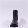Pepe Saenz Sara Front Zip Wedge Boot - Black Leather